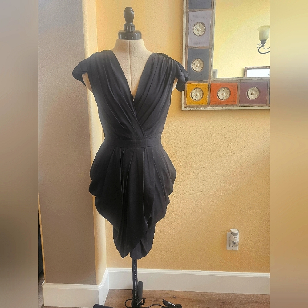 Silk chiffon cocktail dress Size 2-4